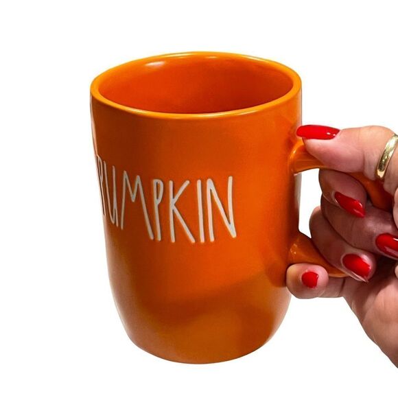 Rae Dunn Fall Inspired Coffee Mug (Pumpkin/Orange) NWOT - Picture 1 of 7